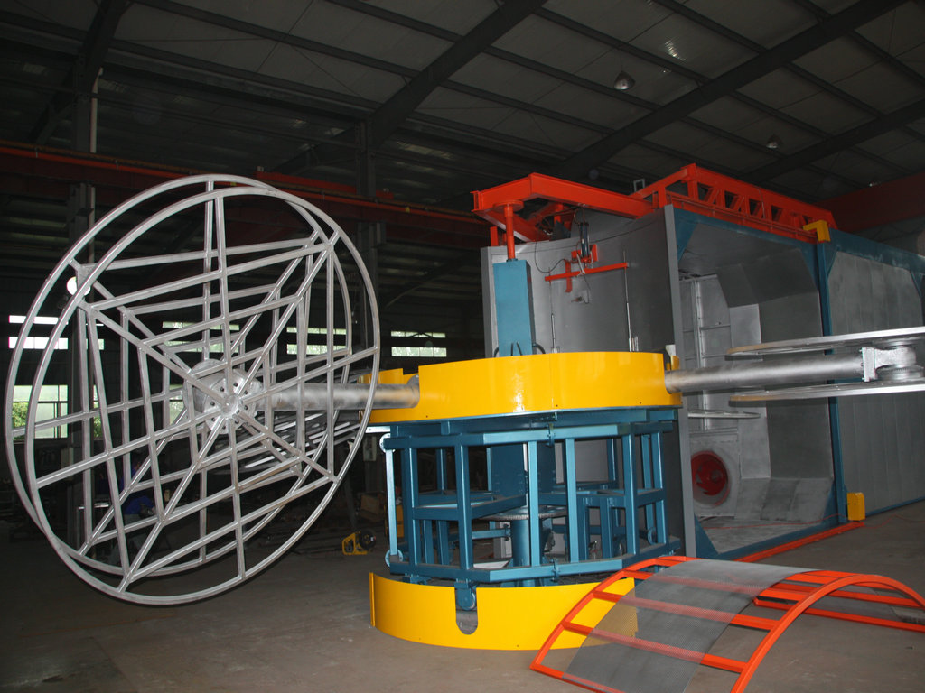 Slide Carousel Rotomolding Machine Kínában